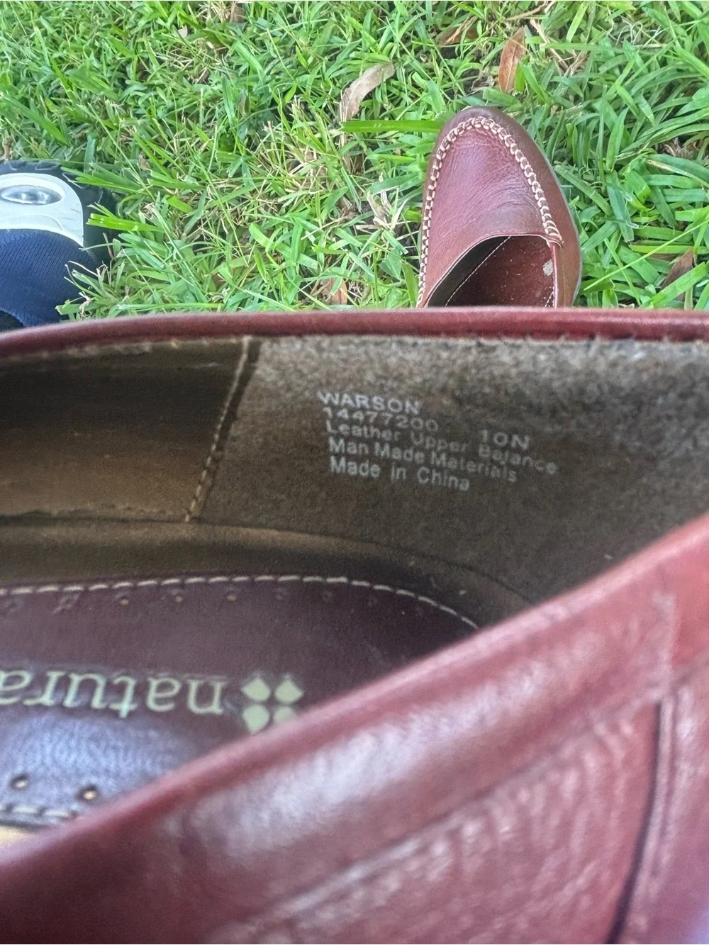 Naturalizer Women's Wine Leather Slip-On Loafers Size 10